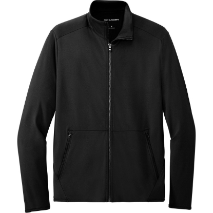 Custom Port Authority Accord Stretch Fleece Full-Zip Black