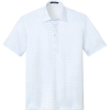 Custom Port Authority Shirt Collar Polo Cloud Blue Check