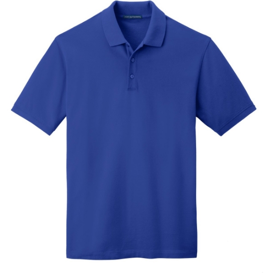 Custom Port Authority EZCotton Polo. True Royal Blue