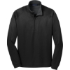 Custom Port Authority Vertical Texture 1/4-Zip Pullover. Black/Iron Gray
