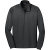 Custom Port Authority Vertical Texture 1/4-Zip Pullover. Iron Gray/Black