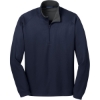 Custom Port Authority Vertical Texture 1/4-Zip Pullover. True Navy Blue/Iron Gray