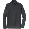 Custom Port Authority Pinpoint Mesh 1/2-Zip. Battleship Gray