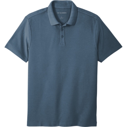 Custom Port Authority SuperPro React Polo. Regatta Blue