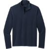 Custom Port Authority Microterry 1/4-Zip Pullover River Blue Navy