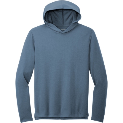 Custom Port Authority Microterry Pullover Hoodie Dusk Blue