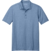 Custom Port Authority Fine Pique Blend Polo Aegean Blue Heather