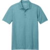 Custom Port Authority Fine Pique Blend Polo Dark Teal Blue Heather