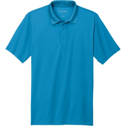 Custom Port Authority C-FREE Performance Polo Parcel Blue