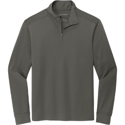 Custom Port Authority C-FREE Snag-Proof 1/4-Zip GreySteel