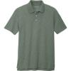 Custom Port Authority C-FREE Cotton Blend Pique Polo Dark Green Heather