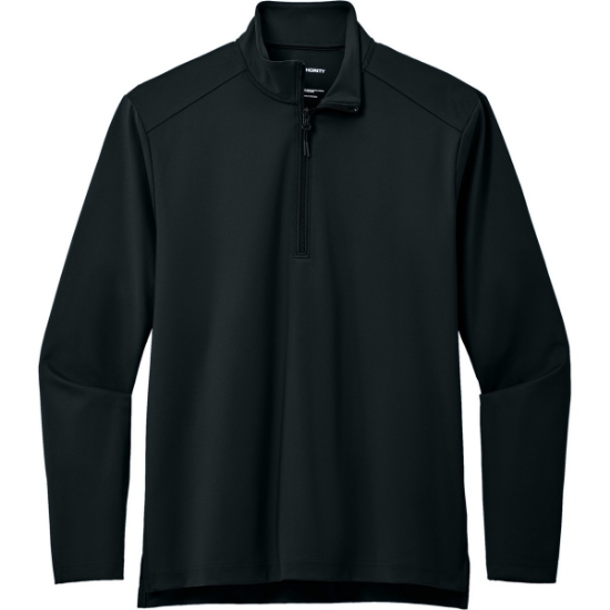 Custom Port Authority C-FREE Double Knit 1/4-Zip Deep Black