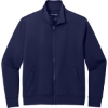 Custom Port Authority C-FREE Double Knit Full-Zip True Navy Blue