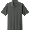Custom Port & Co Core Blend Pique Polo. Charcoal Gray