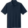 Custom Port & Co Core Blend Pique Polo. Deep Navy Blue