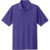 Custom Port & Co Core Blend Pique Polo. Purple