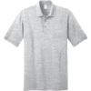 Custom Port & Co Core Blend Jersey Knit Polo. Ash Gray