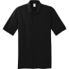 Custom Port & Co Core Blend Jersey Knit Polo. Jet Black