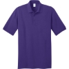 Custom Port & Co Core Blend Jersey Knit Polo. Purple
