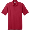 Custom Port & Co Core Blend Jersey Knit Polo. Red
