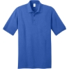 Custom Port & Co Core Blend Jersey Knit Polo. Royal Blue