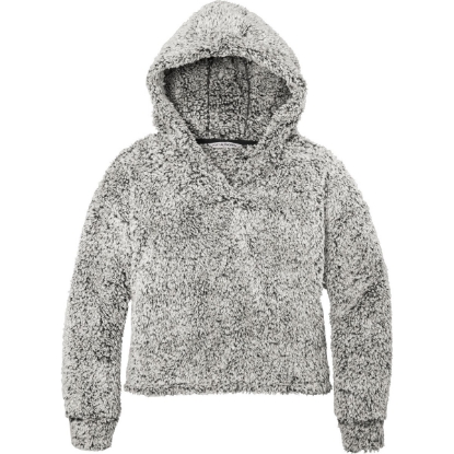 Custom Port Authority Womens Cozy Fleece Hoodie. Grey Heather