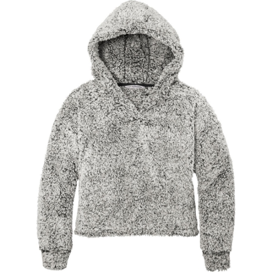 Custom Port Authority Womens Cozy Fleece Hoodie. Grey Heather