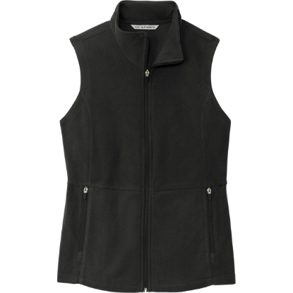 Custom Port Authority Womens Accord Microfleece Vest Black