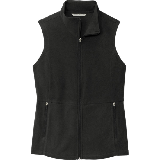 Custom Port Authority Womens Accord Microfleece Vest Black