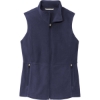 Custom Port Authority Womens Accord Microfleece Vest Navy Blue