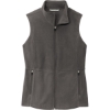 Custom Port Authority Womens Accord Microfleece Vest Pewter Gray