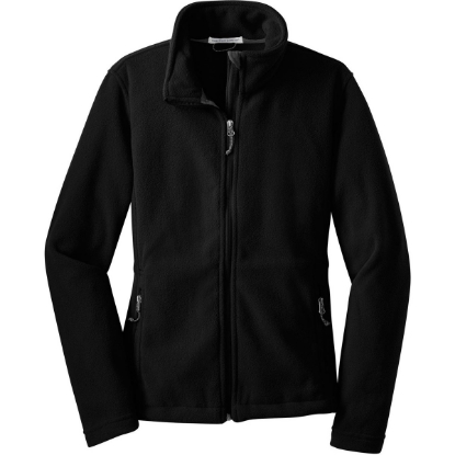 Custom Port Authority Womens Value Fleece Jacket. Black
