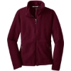 Custom Port Authority Womens Value Fleece Jacket. Maroon Red