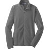 Custom Port Authority Womens Microfleece Jacket. Pearl Grey