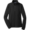 Custom Port Authority Womens Microfleece 1/2-Zip Pullover. Black