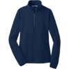 Custom Port Authority Womens Microfleece 1/2-Zip Pullover. True Navy Blue