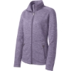 Custom Port Authority Womens Digi Stripe Fleece Jacket. Purple
