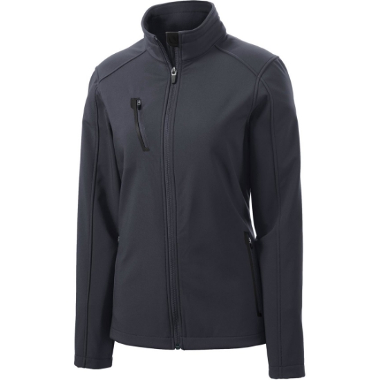 Custom Port Authority Womens Welded Soft Shell Jacket. Batlshp Grey