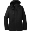 Custom Port Authority Womens All-Conditions Jacket. Black