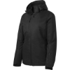 Custom Port Authority Womens Vortex Waterproof 3-in-1 Jacket. Black/Black