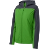 Custom Port Authority Womens Hooded Core Soft Shell Jacket. Vine Gn/Bat Gy