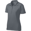 Custom Sport-Tek Womens Dri-Mesh Pro Polo. Steel Gray