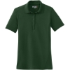 Custom Sport-Tek Womens Dry Zone Raglan Accent Polo. Forest Green