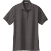 Custom Port Authority Womens Silk Touch Polo. Char Hthr Grey