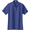Custom Port Authority Womens Silk Touch Polo. Mediterranean Blue