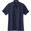 Custom Port Authority Womens Silk Touch Polo. Navy Blue