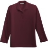 Custom Port Authority Womens Silk Touch Long Sleeve Polo. Burgundy Red