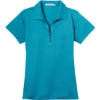 Custom Port Authority Womens Tech Pique Polo. Deep Teal Blue