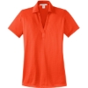 Custom Port Authority Womens Performance Fine Jacquard Polo. Autumn Orange