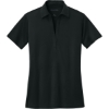 Custom Port Authority Womens Silk Touch Performance Polo. Black